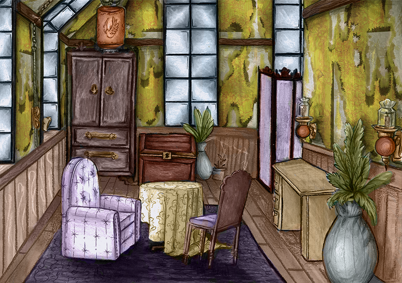 Set Design - The Yellow Wallpaper