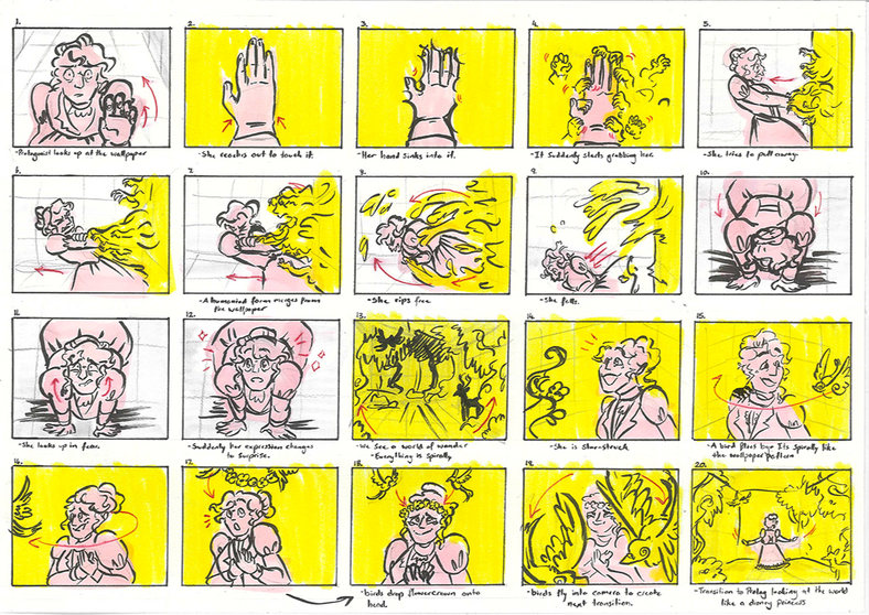 Storyboards - The Yellow Wallpaper