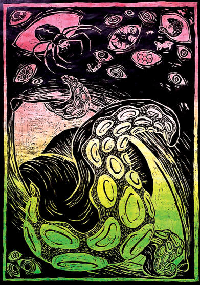 Eyes - Ink Print Poster